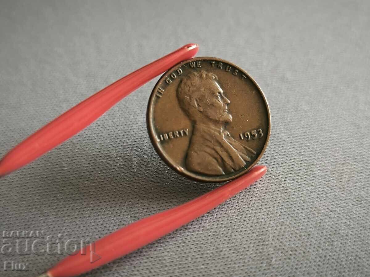 Coin - USA - 1 cent | 1953 with price 4.50 BGN | € 2.30 Coin - USA - 1 cent | 1953 with price 4.50 BGN | € 2.30