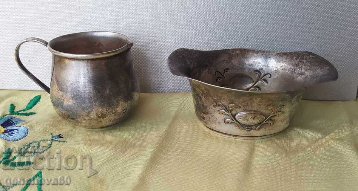 RRR Vas vintage PRIMA NS și ulcior argintat