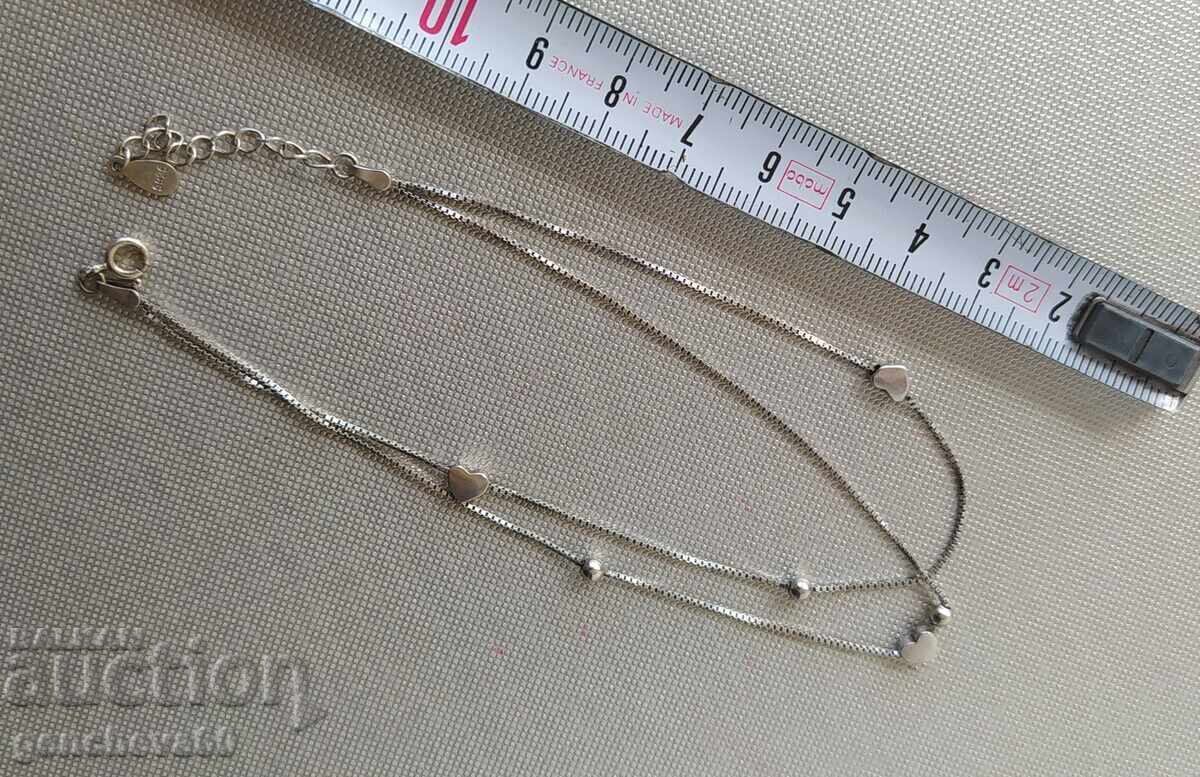 Brățară dublă de gleznă din argint, marcaje - 5