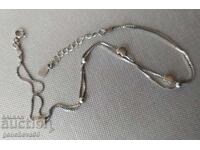 Brățară dublă de gleznă din argint, marcaje