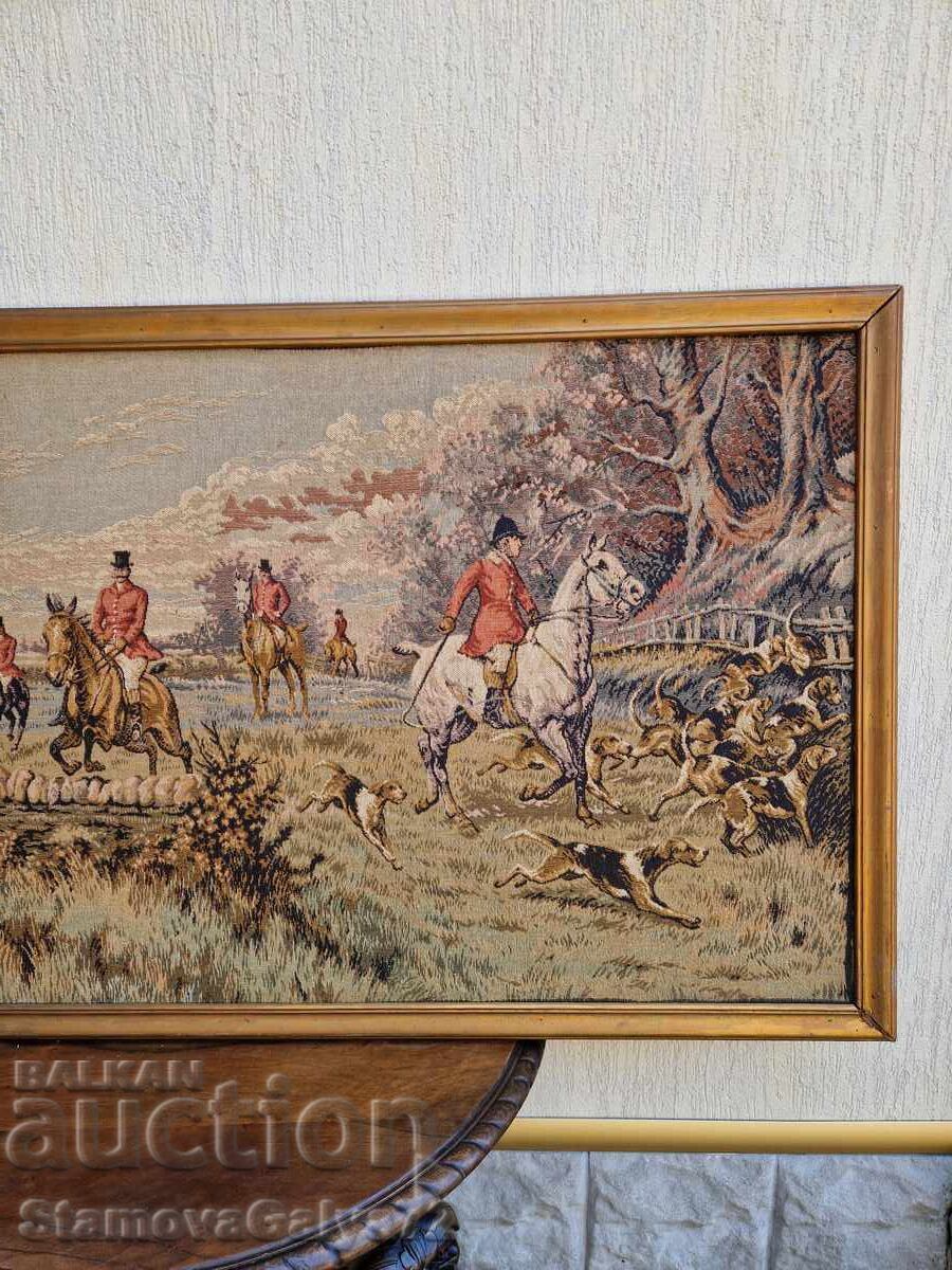 Доставка на Прекрасен антикварен белгийски гоблен