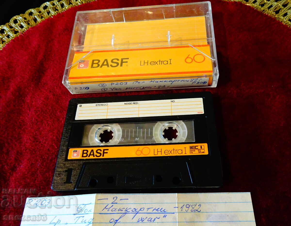 Caseta audio BASF cu Paul McCartney și Van Morrison