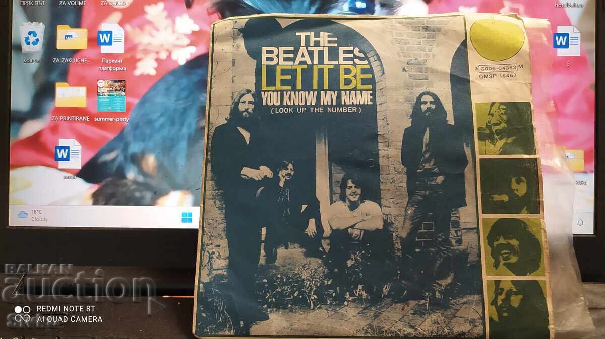 Disc de vinil Beatles LET IT BE Disc de vinil Beatles LET IT BE