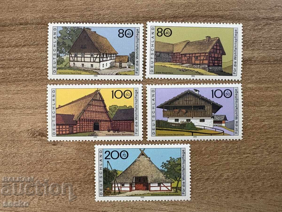 Германия - Благотворителни марки - Фермерски къщи (1995) MNH Германия - Благотворителни марки - Фермерски къщи (1995) MNH