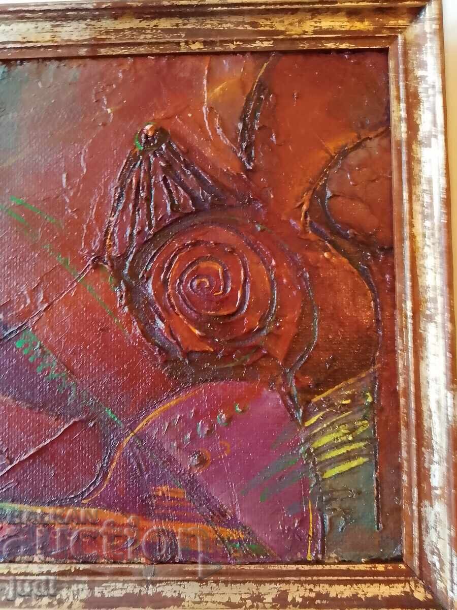 Παράδοση Έργο ζωγραφικής της Καλίνας Τάσεβα, λάδι, 1990