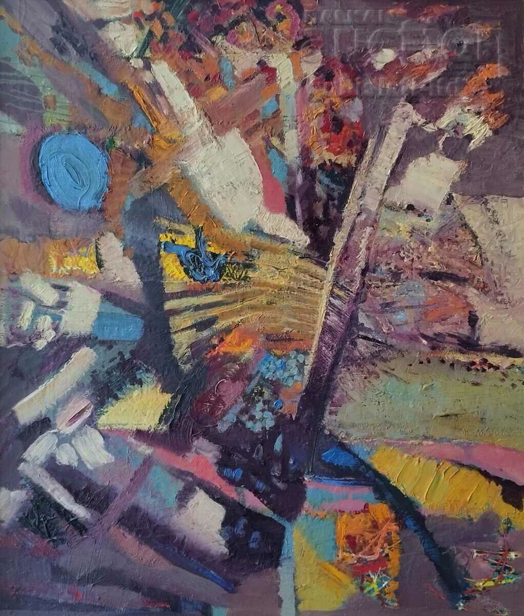 Painting, abstraction, Bulgarian author with price 530.00 BGN | € 270.98 Painting, abstraction, Bulgarian author with price 530.00 BGN | € 270.98