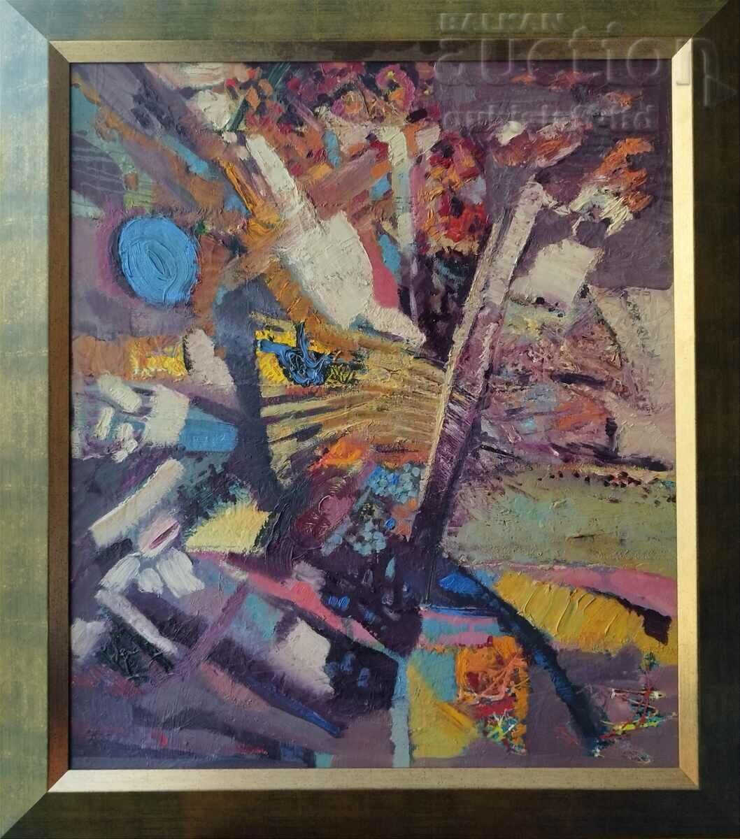 Painting, abstraction, Bulgarian author Painting, abstraction, Bulgarian author