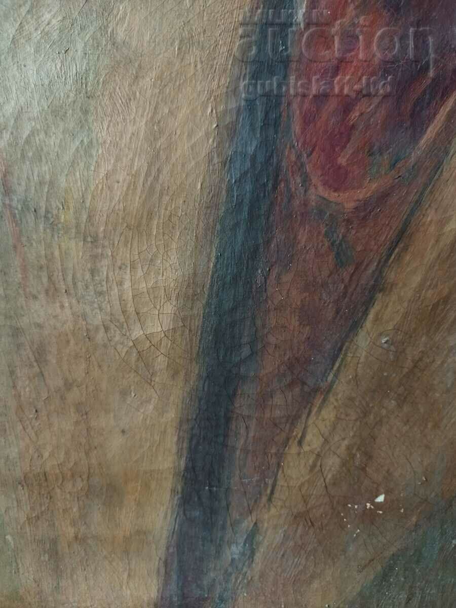 Картина, портрет на Г. Димитров, худ. Г. Арсов, 1975 г. с цена 190.00 лв. | € 97.15 Картина, портрет на Г. Димитров, худ. Г. Арсов, 1975 г. с цена 190.00 лв. | € 97.15