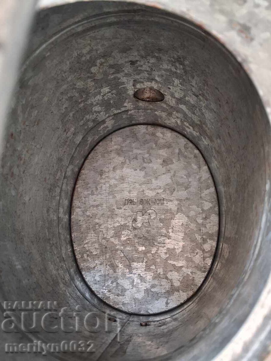 Veche stropitoare metalică URSS, găleată zincată, bidon, vas - 5