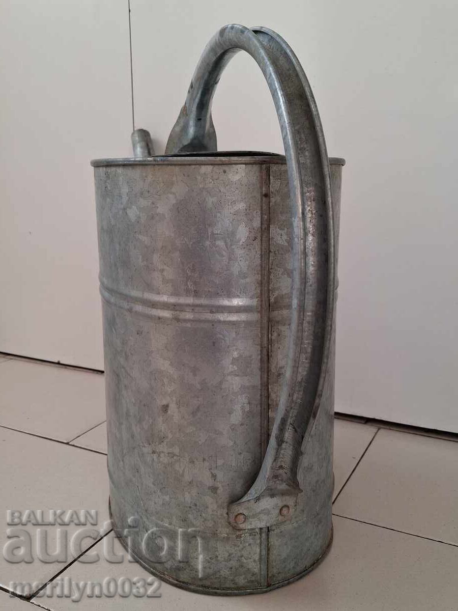 Veche stropitoare metalică URSS, găleată zincată, bidon, vas - 7