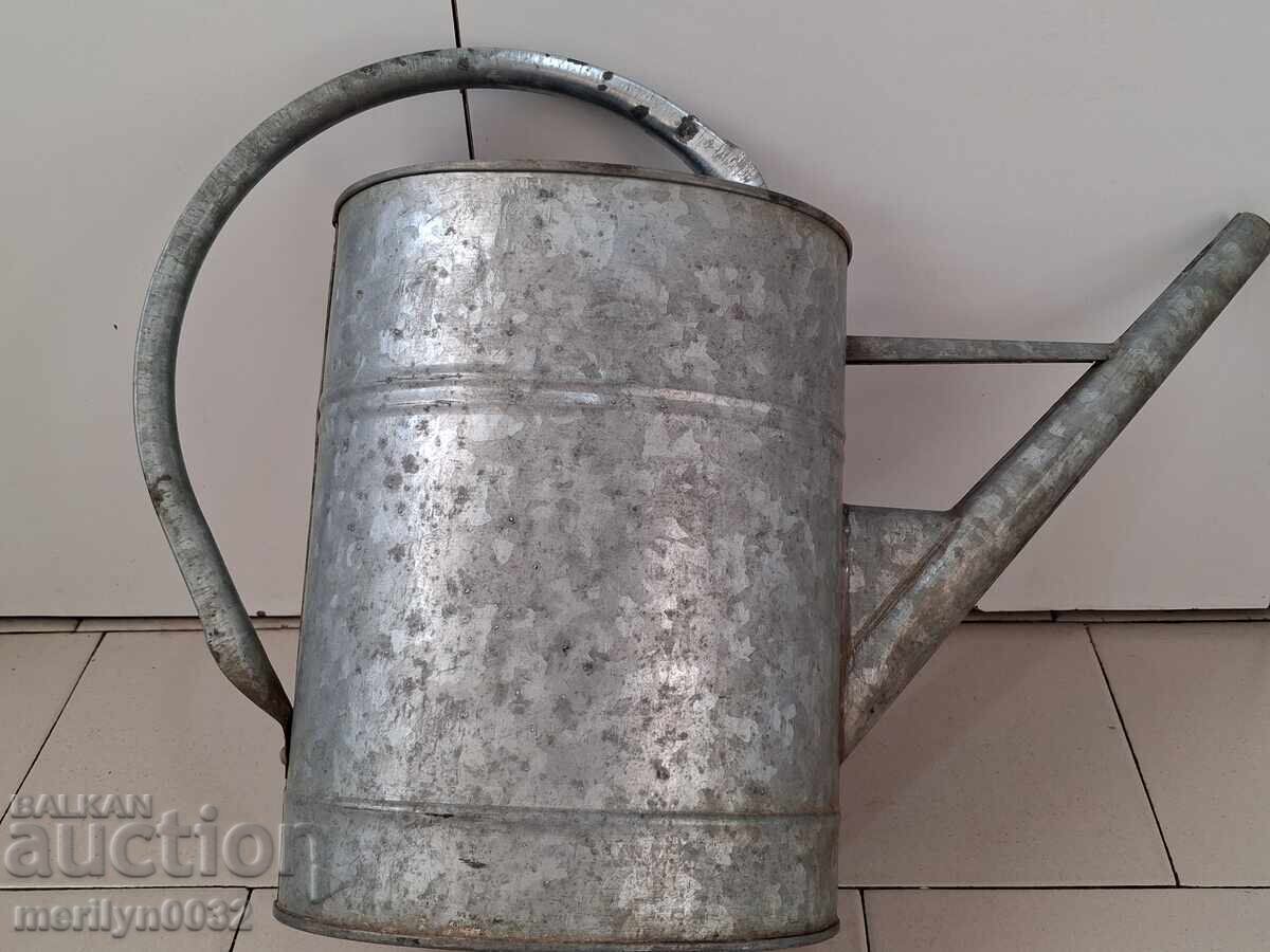 Veche stropitoare metalică URSS, găleată zincată, bidon, vas