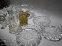 LOT OF GLASS CANDLE HOLDERS