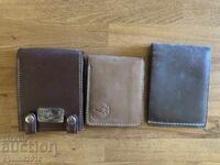 Lot portofele piele naturală