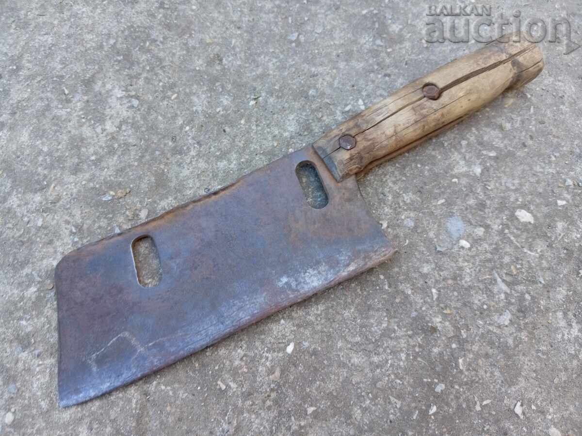 Μεγάλο, παλιό μαχαίρι κρεοπωλείου