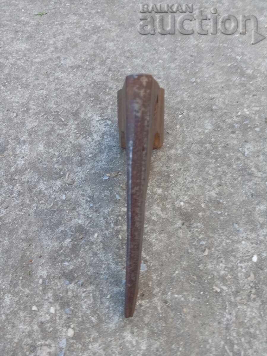 Auction  Sheet metal tool, axe type, with markings