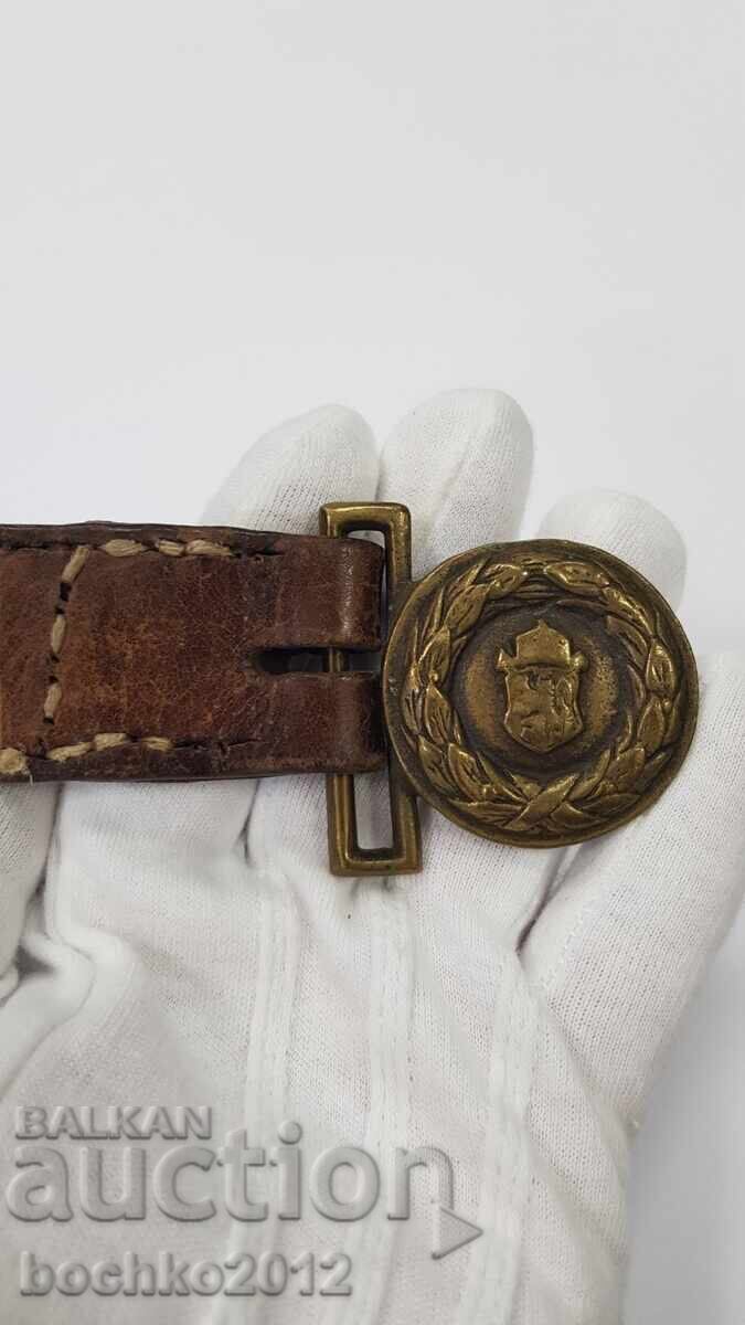 Licitație Rară cataramă bulgară țaristă "Poliția" de curea - Boris al III-lea