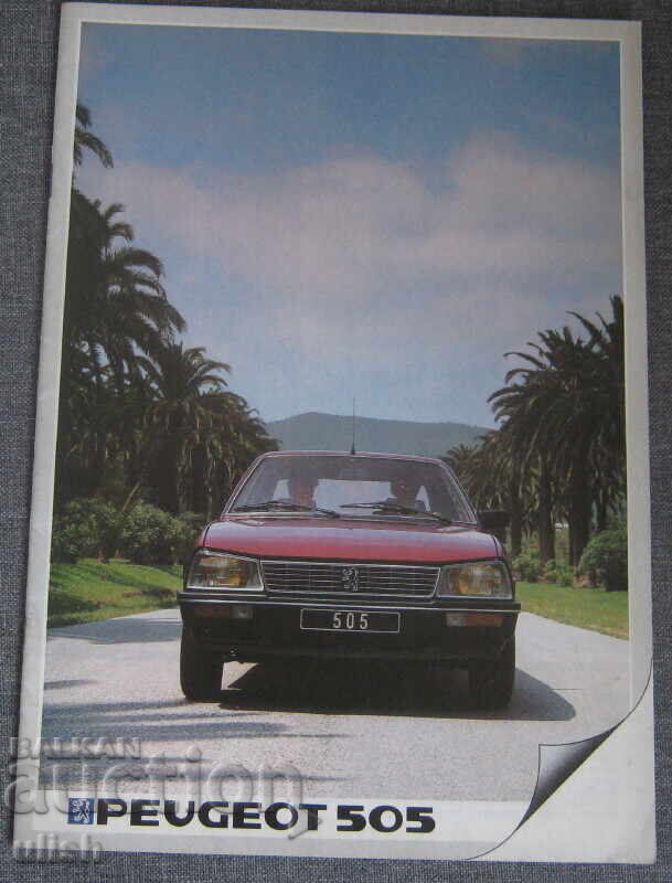 Peugeot 505 advertising catalog 1983