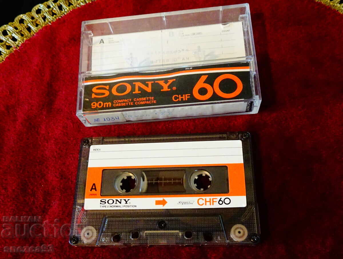 Κασέτα ήχου Sony CHF60 με το heavy metal συγκρότημα Saxon