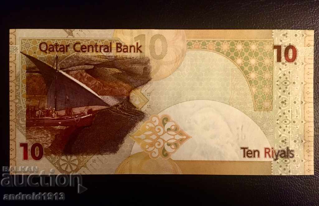 Licitație QATAR - 10 RIALI 2008, R-30(2), UNC