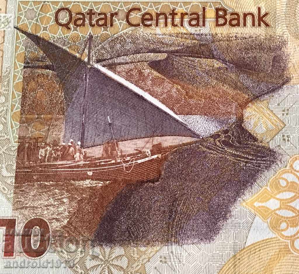 QATAR - 10 RIALI 2008, R-30(2), UNC
