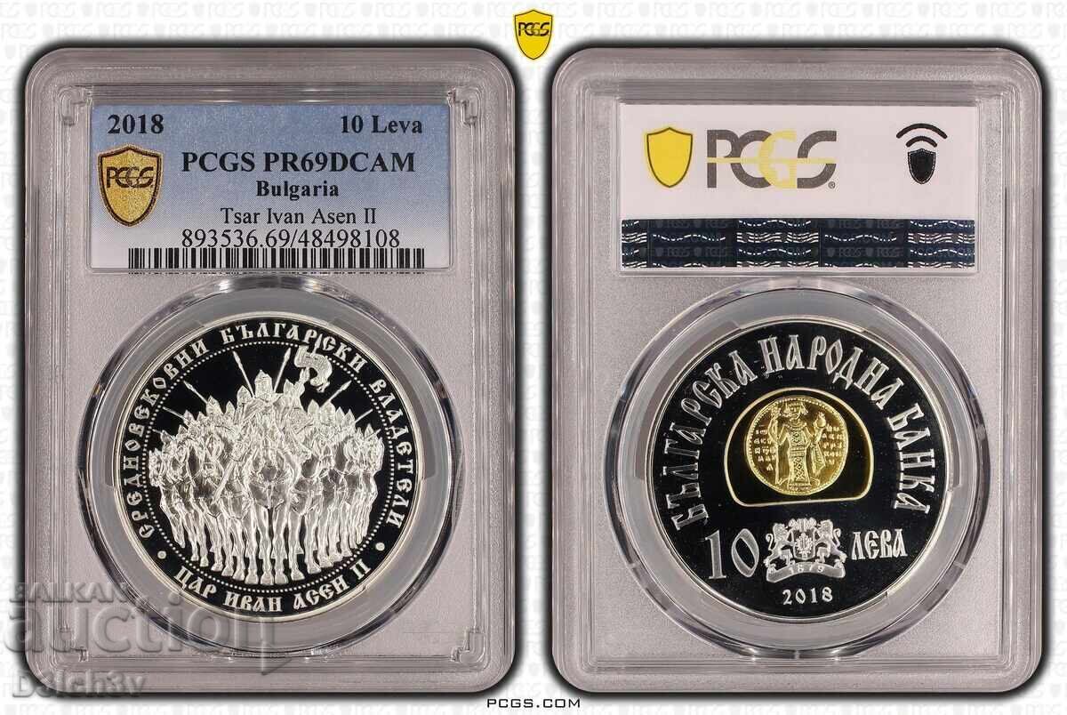 10 Leva 2018 PR69DCAM Ivan Asen II * PCGS 10 Leva 2018 PR69DCAM Ivan Asen II * PCGS