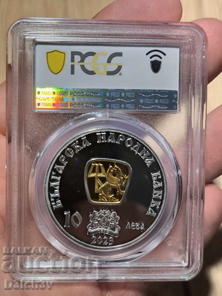 10 Leva 2023 PR 69 DCAM Tsar Shishman * PCGS with price 375.00 BGN | € 191.73 10 Leva 2023 PR 69 DCAM Tsar Shishman * PCGS with price 375.00 BGN | € 191.73