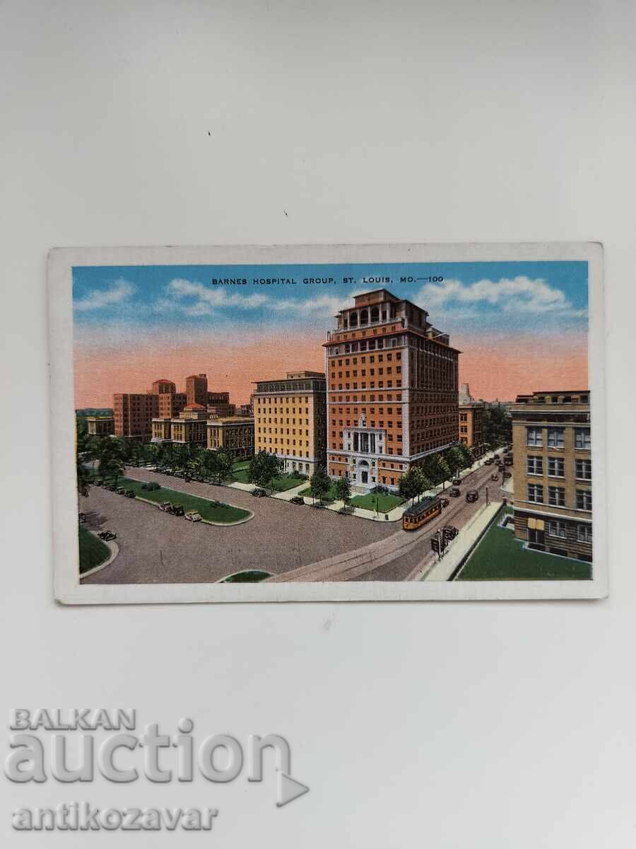 Old postcard of "Barnes Hospital", Missouri, 1930
