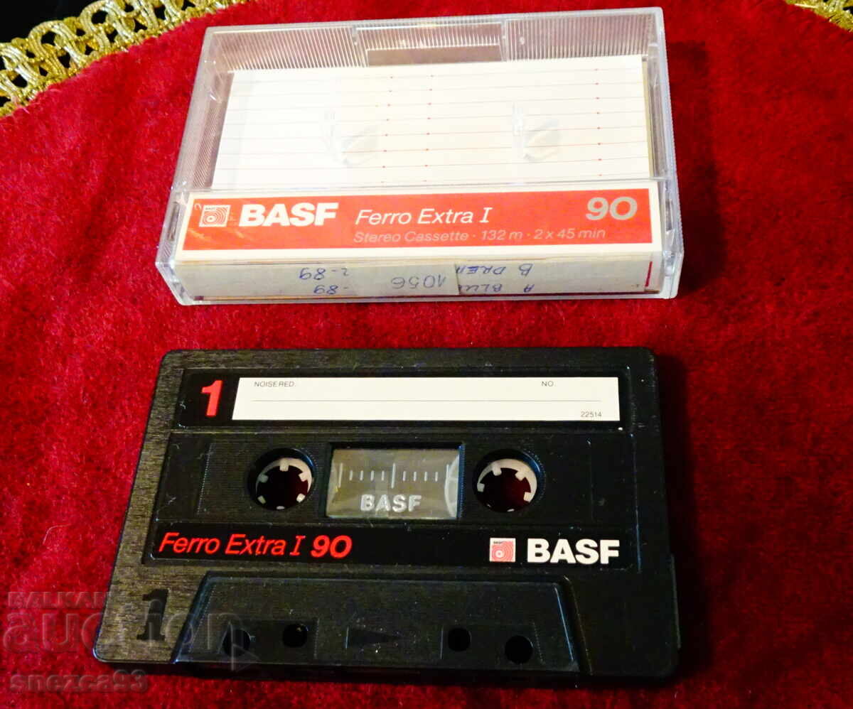 Audio cassette BASF with rock bands Blue Murder and Dream Theater