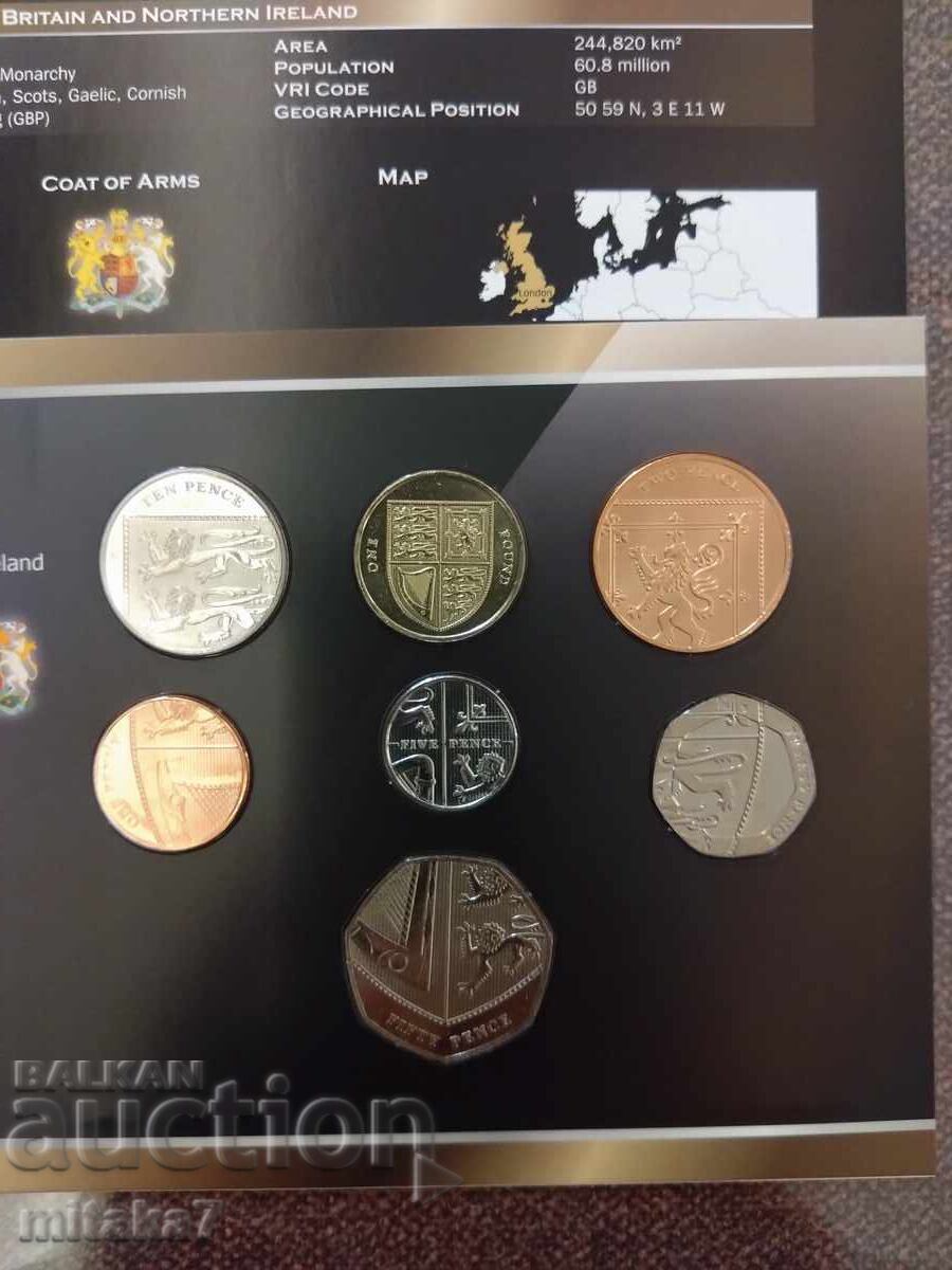 Set of coins, United Kingdom with price 18.00 BGN | € 9.20 Set of coins, United Kingdom with price 18.00 BGN | € 9.20