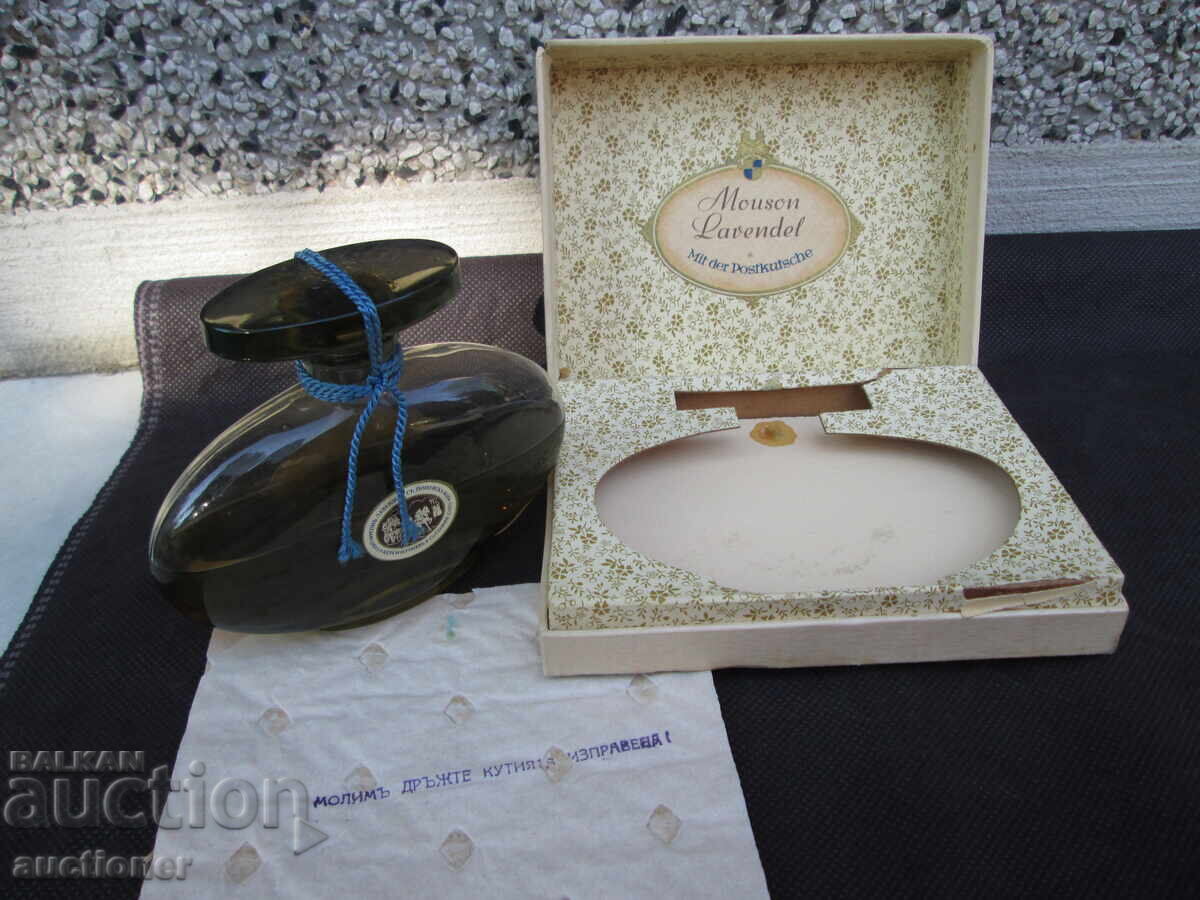Delivery of MOUSON LEVENDER PERFUME 1920s UNOPENED WITH BOX Delivery of MOUSON LEVENDER PERFUME 1920s UNOPENED WITH BOX
