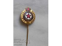 Football badge - Partizan Belgrade - enamel