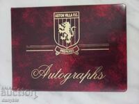 Football - Aston Villa - autograph book