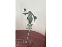 Stavri Kalinov, sculpture, Charlie Chaplin on a film camera