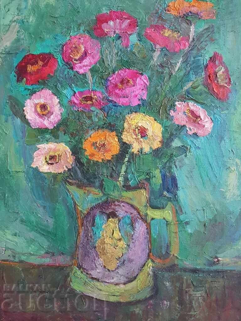 Licitație NEVENA DIMITROVA 1897 1983 Natura moartă cu asteri anii 1970