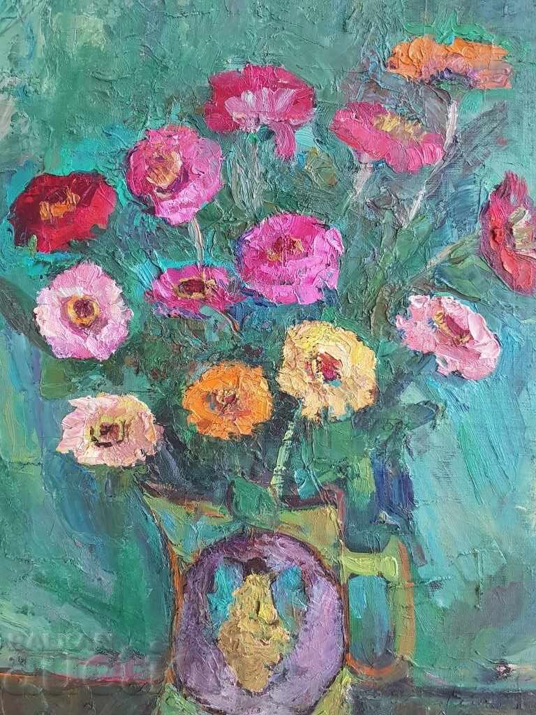 Livrarea NEVENA DIMITROVA 1897 1983 Natura moartă cu asteri anii 1970