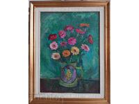 NEVENA DIMITROVA 1897 1983 Natura moartă cu asteri anii 1970