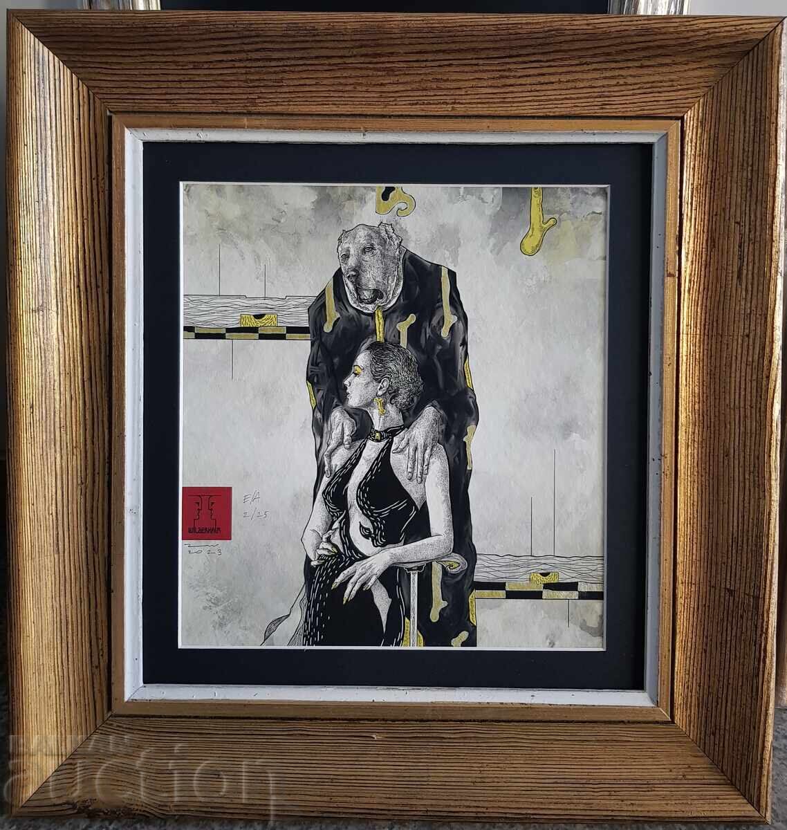 Denis Marinov Wilder The shepherd dog mixed technique