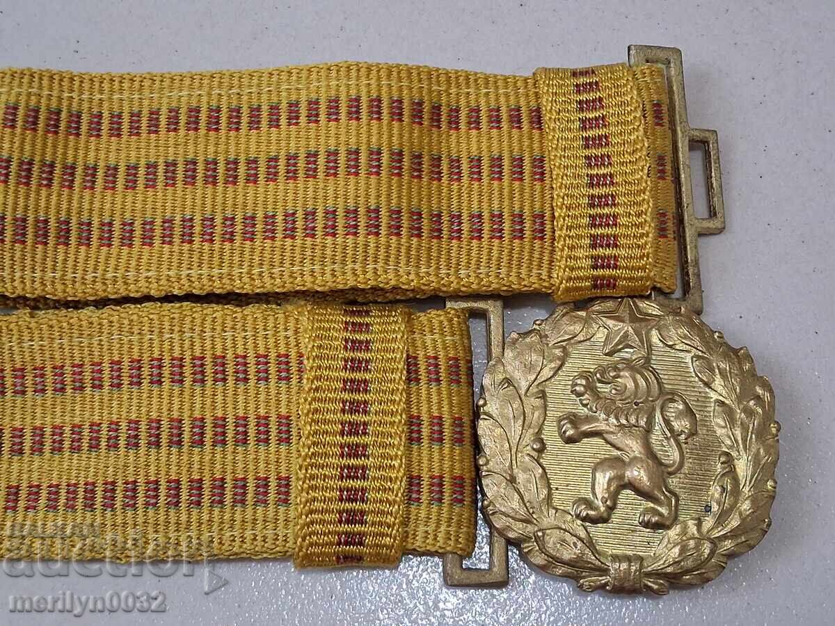 Officer's parade belt with sash, buckle, and clasp - 5