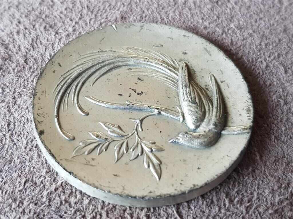 Δημοπρασία Μετάλλιο Πουλί του Παραδείσου Παραγγελία πινακίδας συμβολικό νόμισμα Γαλλική Γαλλία