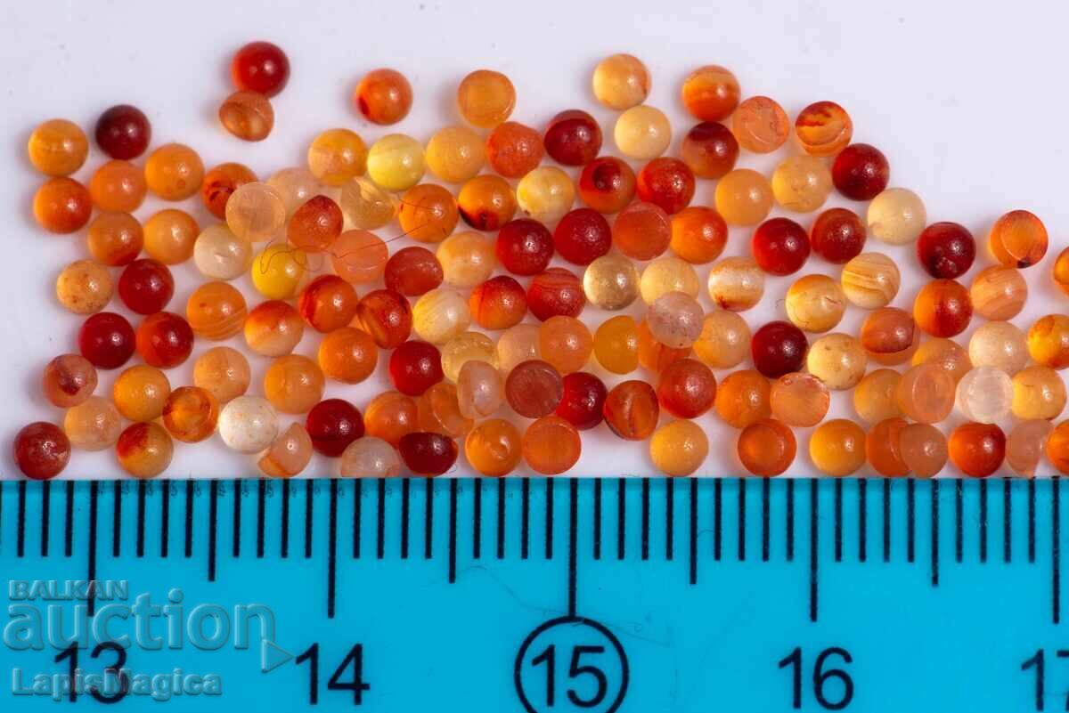 Carnelian 2.4mm Round Cabochon - 50 pieces Carnelian 2.4mm Round Cabochon - 50 pieces