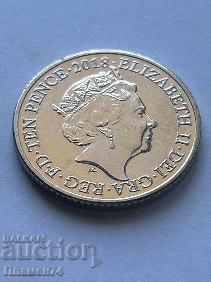 10 Pence 2018 United Kingdom Z