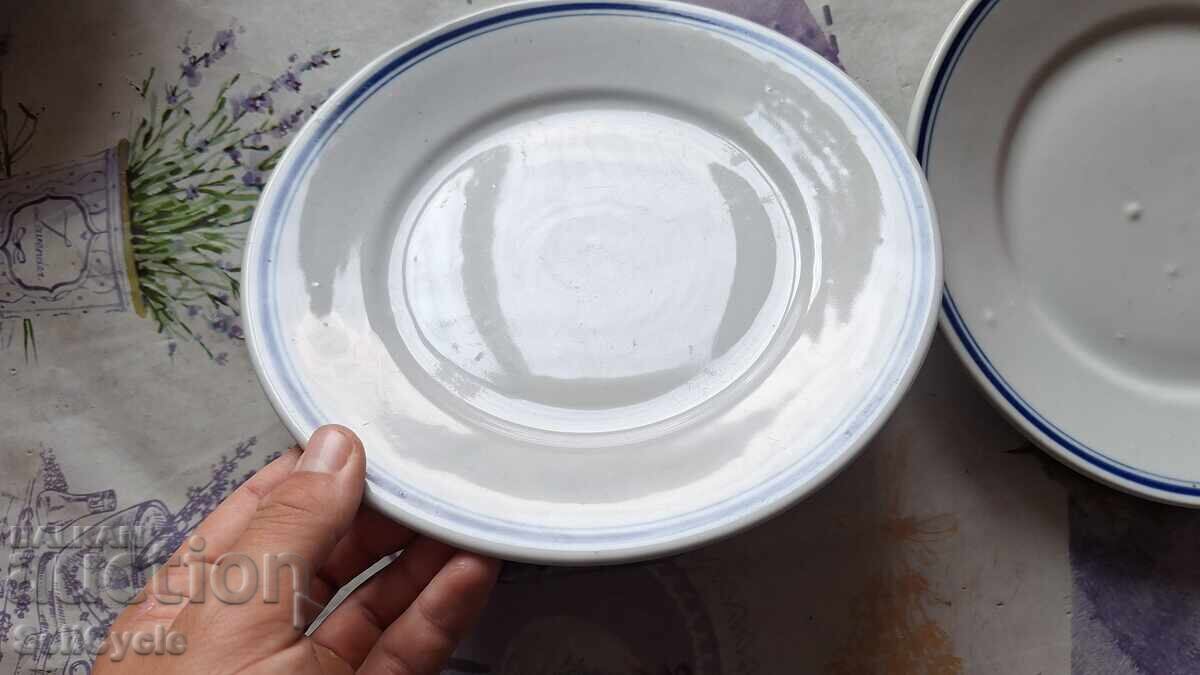 ✅ BULGARIAN PORCELAIN PLATES - 1962, 2 pieces❗ with price 0.01 BGN | € 0.01