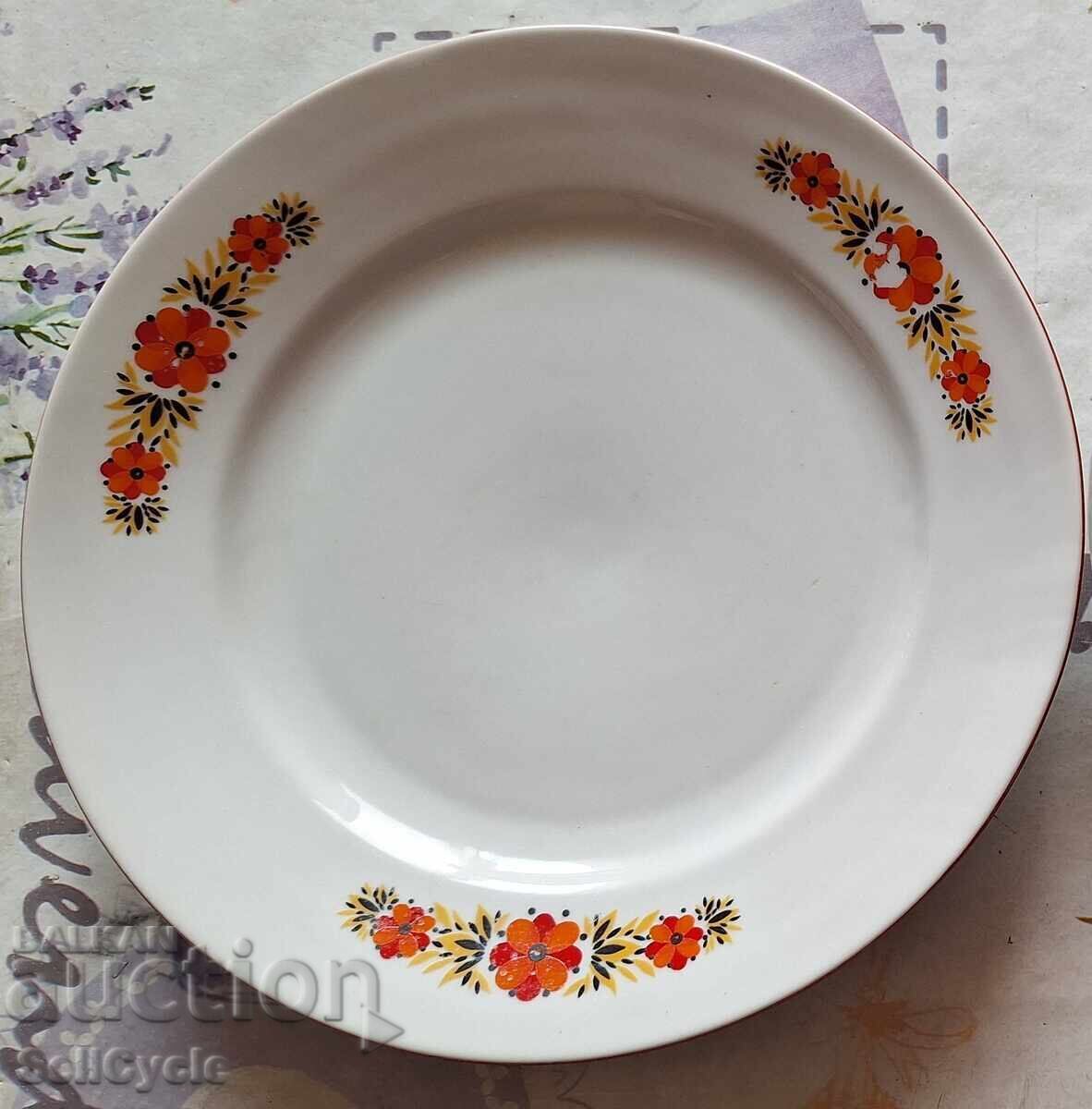 ✅BULGARIAN PORCELAIN PLATE - MAY FLOWER MOTIFS - RAZGRAD❗