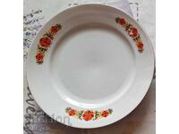 ✅BULGARIAN PORCELAIN PLATE - MAY FLOWER MOTIFS - RAZGRAD❗