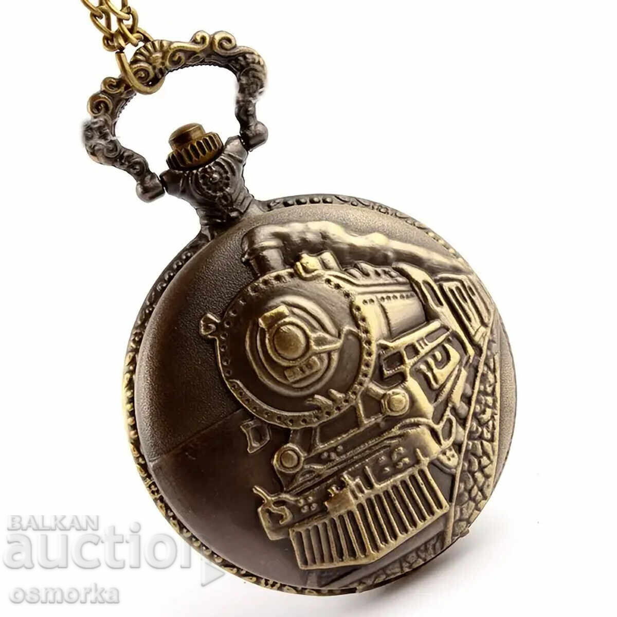 Pocket watch train locomotive steam engine driver wagons rails with price 20.00 BGN | € 10.23 Pocket watch train locomotive steam engine driver wagons rails with price 20.00 BGN | € 10.23