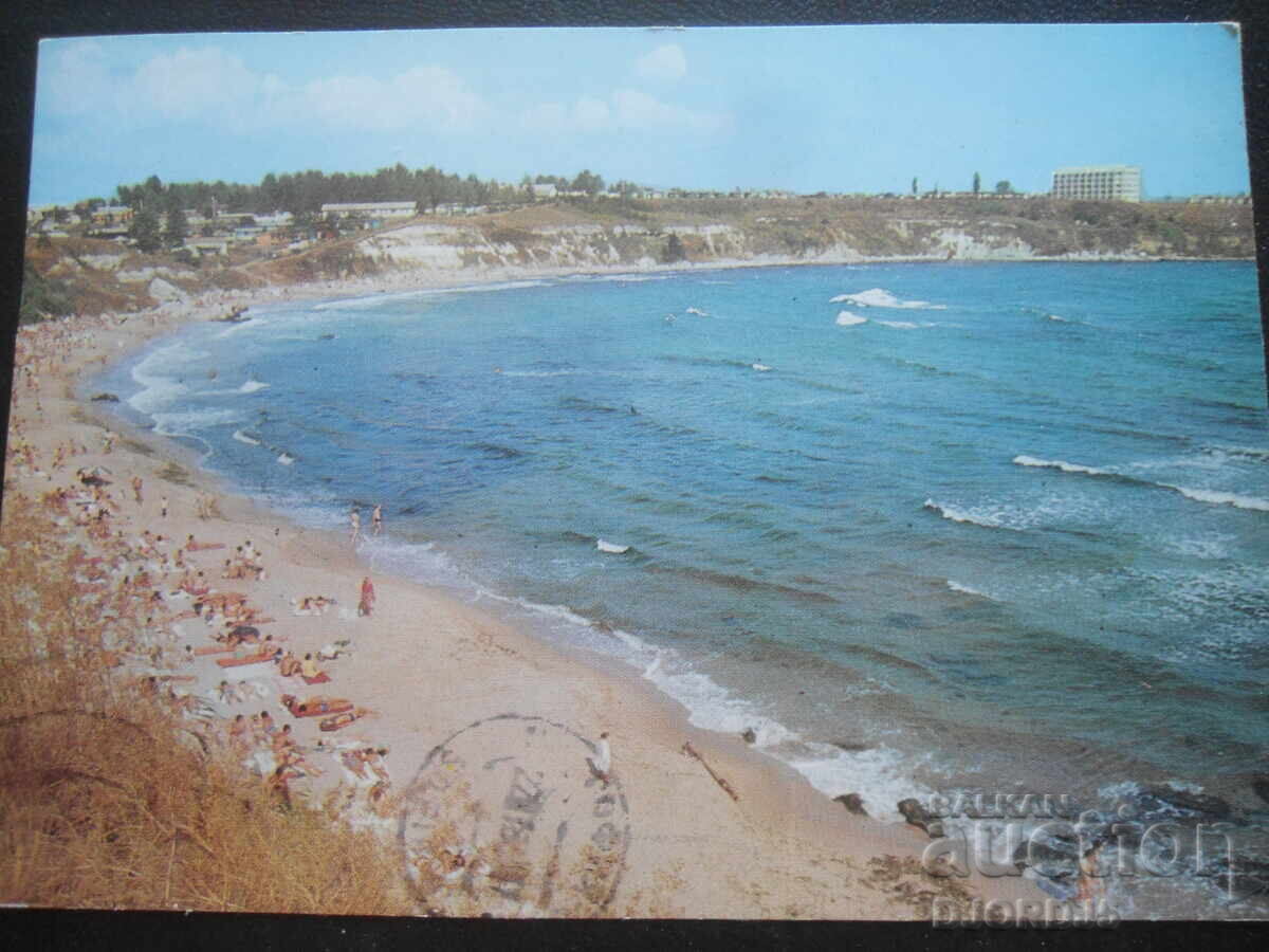 МИЧУРИН - централният плаж, Стара картичка МИЧУРИН - централният плаж, Стара картичка