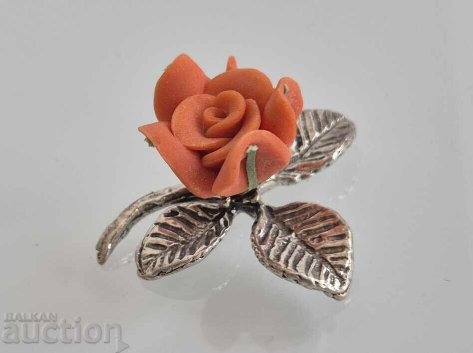 Beautiful Silver Rose, Handmade, Original Design 1