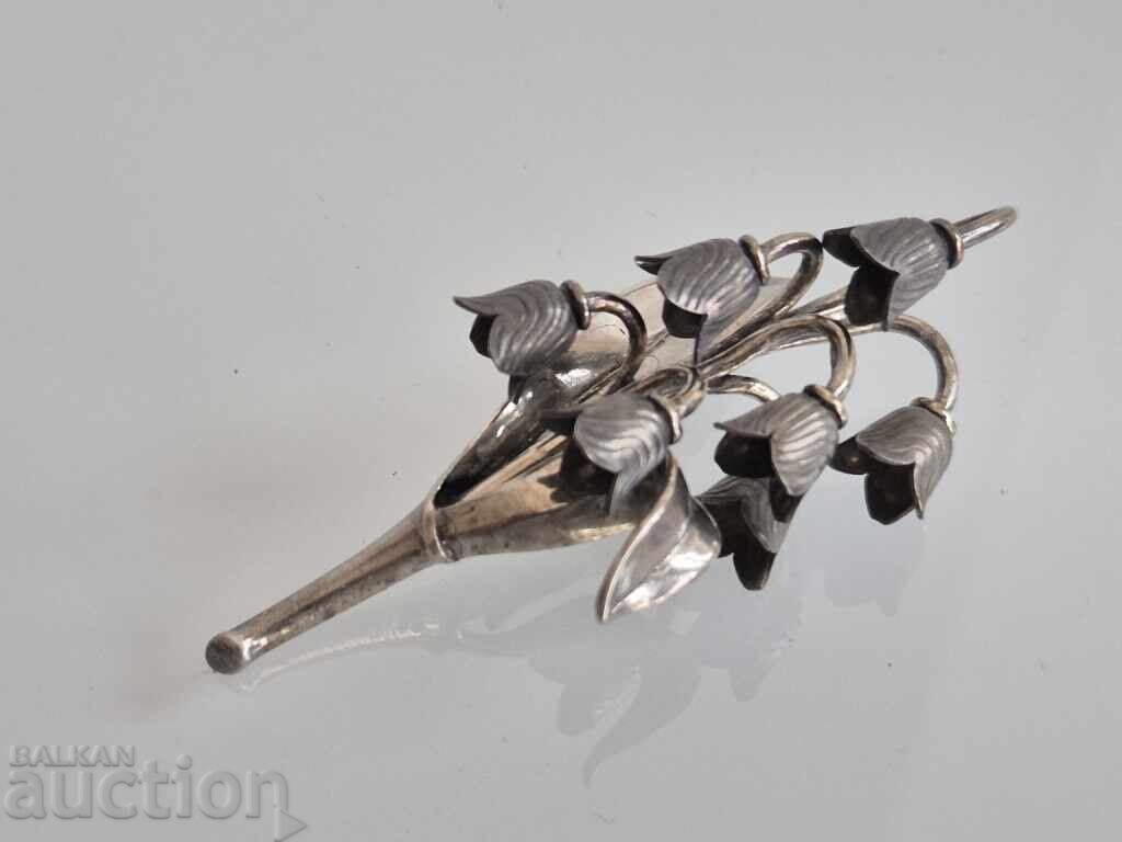 Floare Frumoasă Argintie Lăcrămioară Lucrată Manual 2 cu preț 95.00 BGN | € 48.57