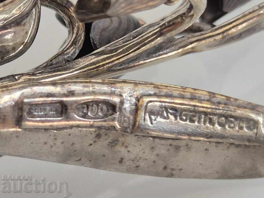 Floare Frumoasă Argintie Lăcrămioară Lucrată Manual 2 - 6