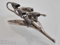 Цвете Красива сребърна момина сълза ръчна изработка 2